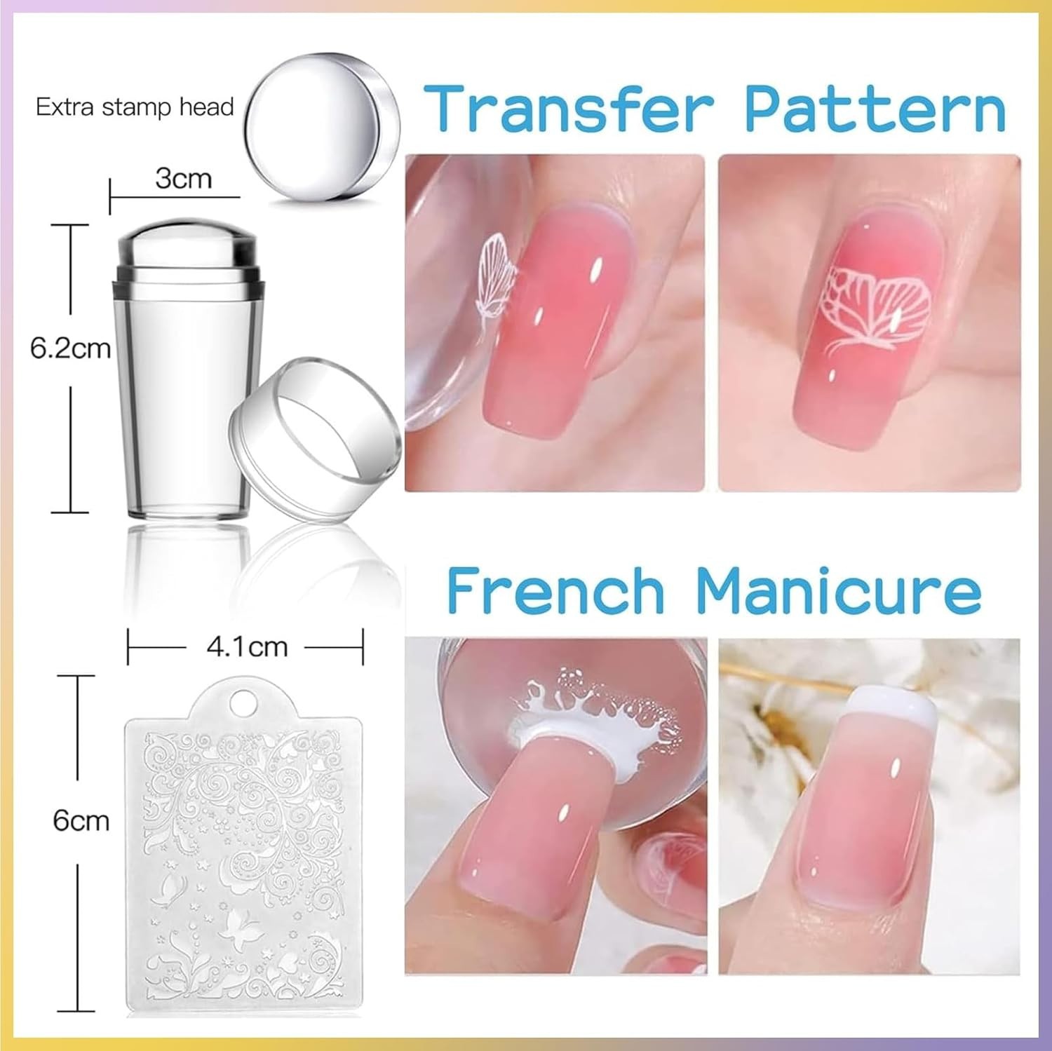 Nail Stamping Plate 15PCS Nail Stamper Kit Nail Art Stamping Plates Set with …