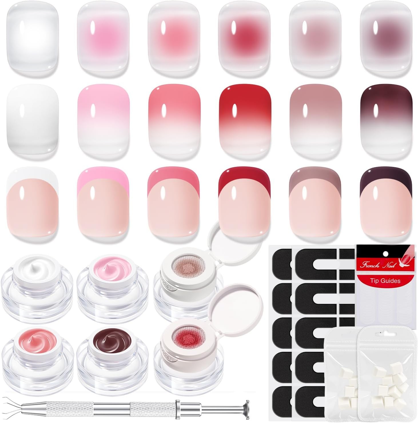 Red French Tip Liner l Polish, 15 ML Bright Red