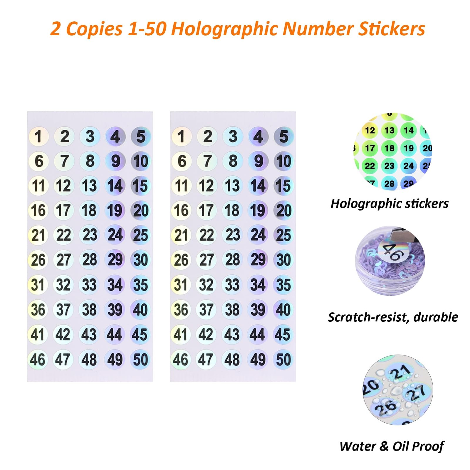 50 Pcs Clear Fan Shape Nail Color Swatches Sticks with Ring for Manicure