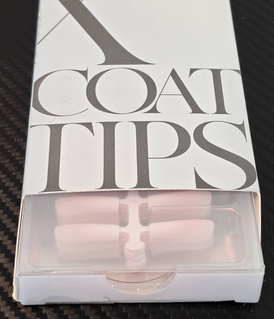 BTArt Box Nail X Coat Tips PK090 White Square Long Square Nails