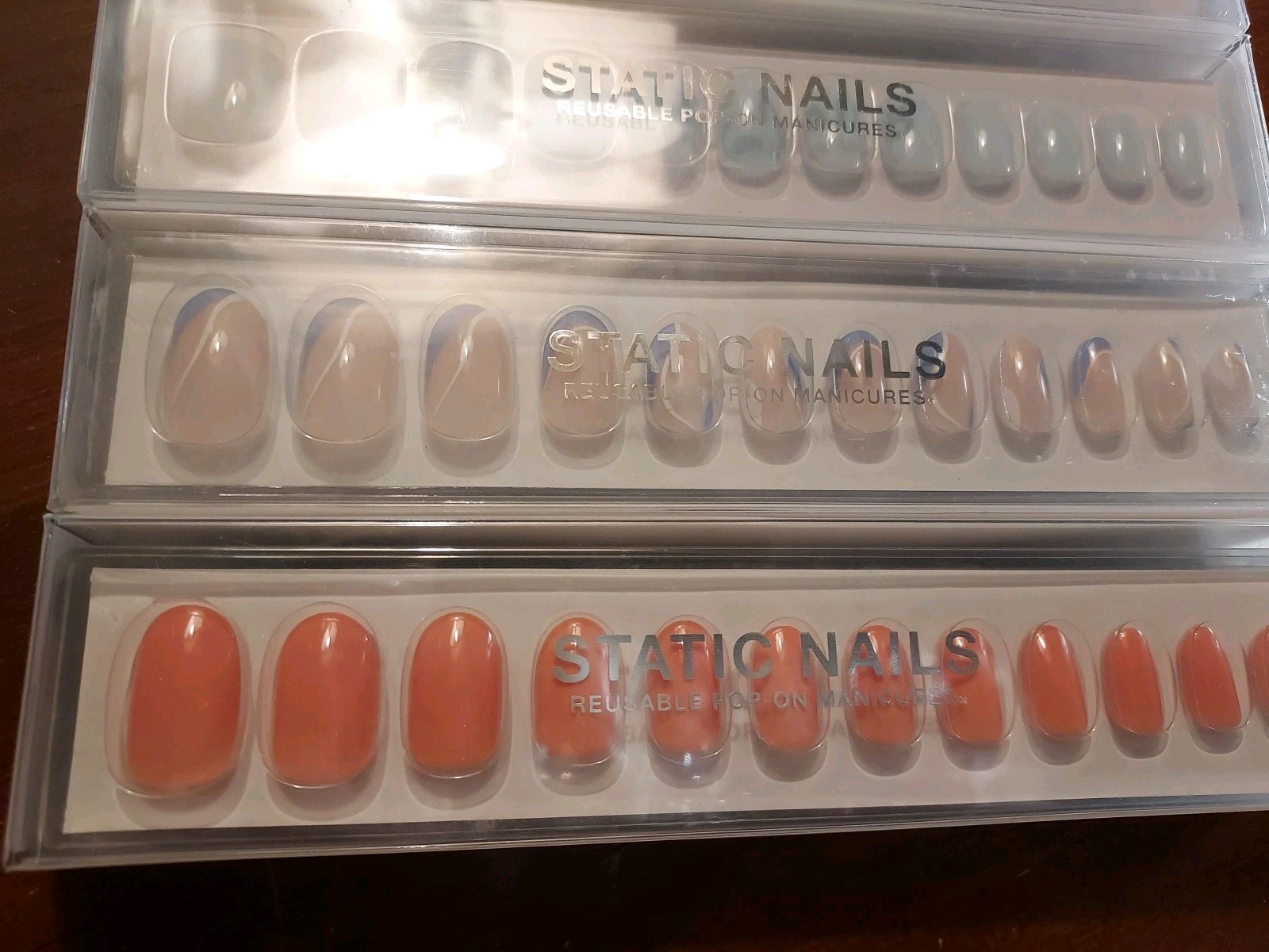 Static Nails Reusable Pop On Manicure -Pick Color- New in Box