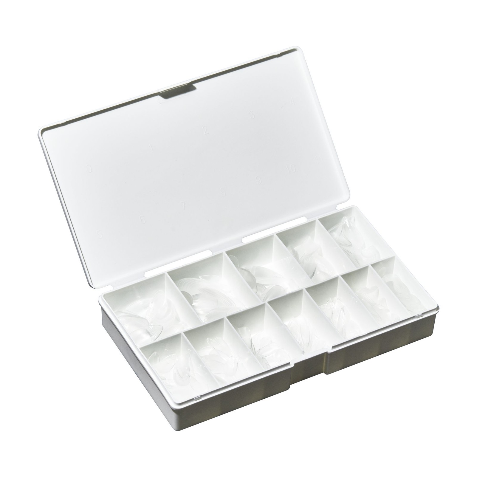 IBD Clear Soft Gel Tips – Medium Almond, 504 ct.