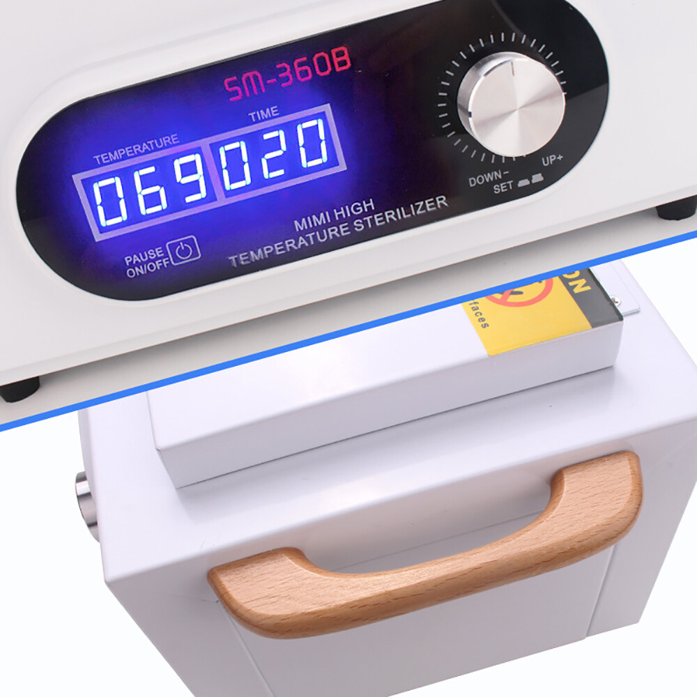 LCD High Temperature Disinfection Cabinet Medical Nail Tool Sanitizing Box New