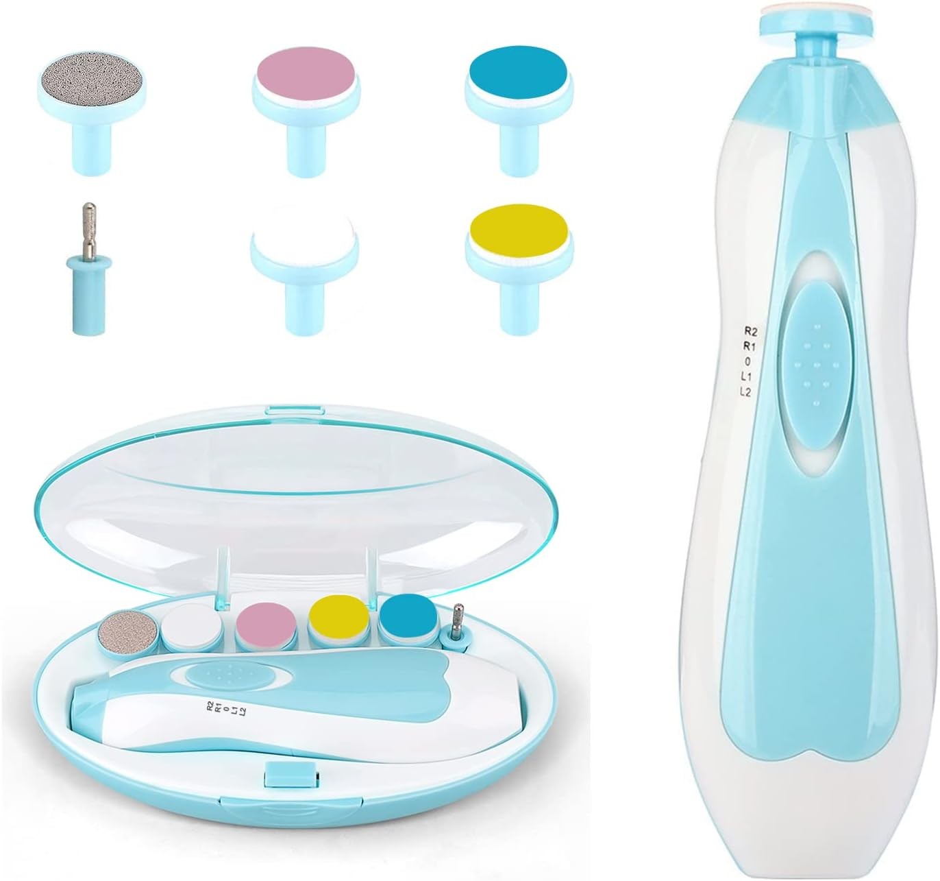 Baby Nail File Clippers Electric: Baby Nail Trimmer Electric Kit Fingernails