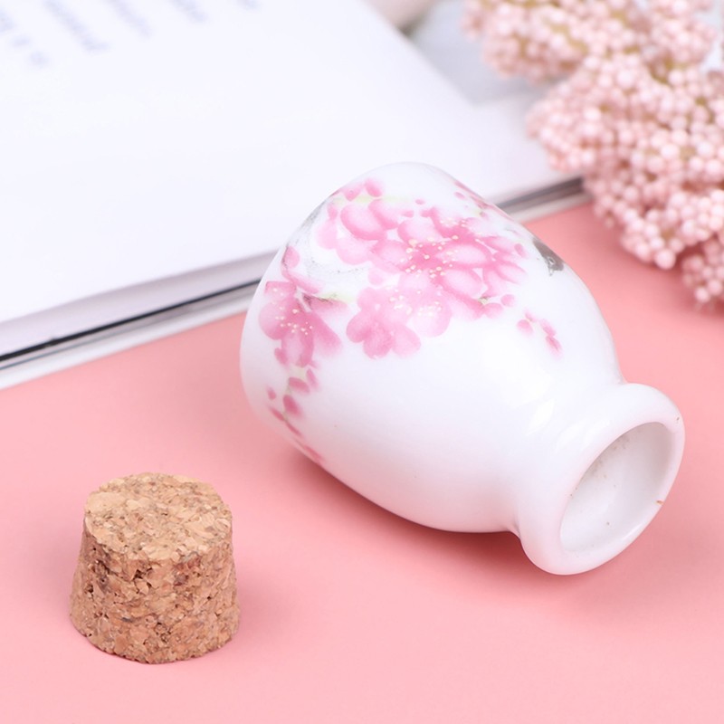 Ceramic Glass Dappen Dish Bottle Liquid Glitter Bowl Cup With Wood Lid NTmd.N8