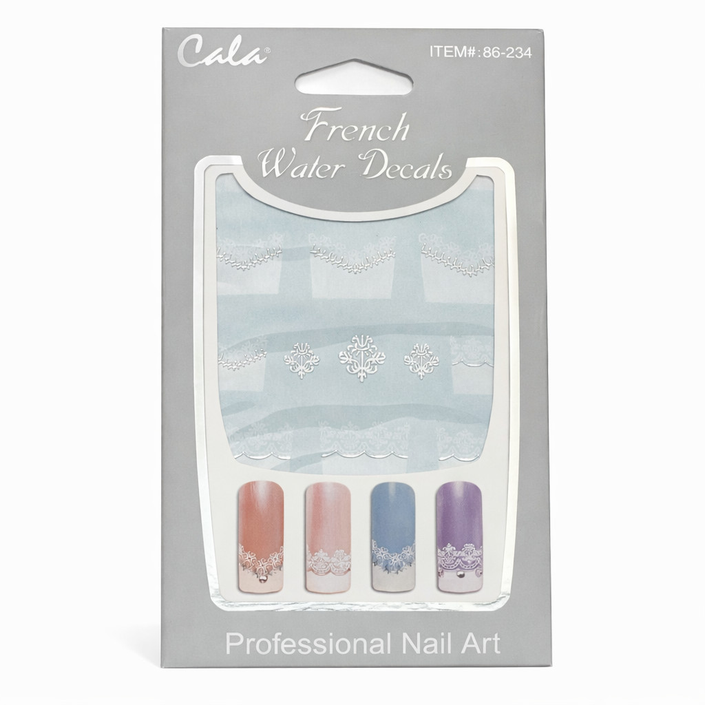 Cala 86-234 Nail Tips French Water Decals Professional Nail Art Decoration