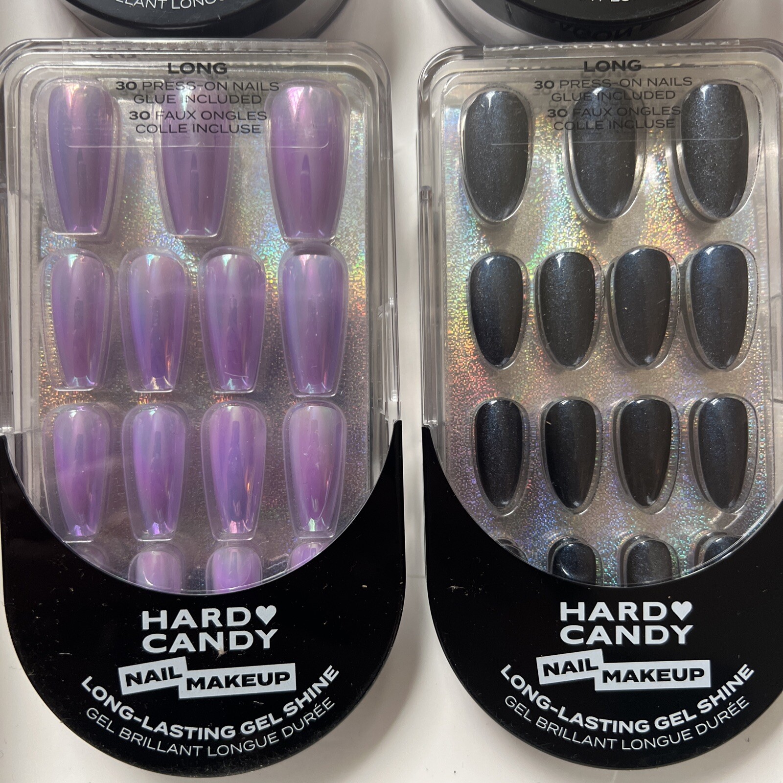 Hard Candy Nail Makeup Press-On Nails Set of 8 Assorted Styles NIB