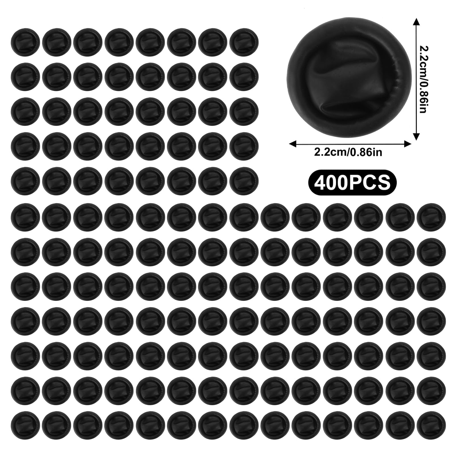 400 Pcs Large Black Finger Cots for Crafting and Painting Protectio