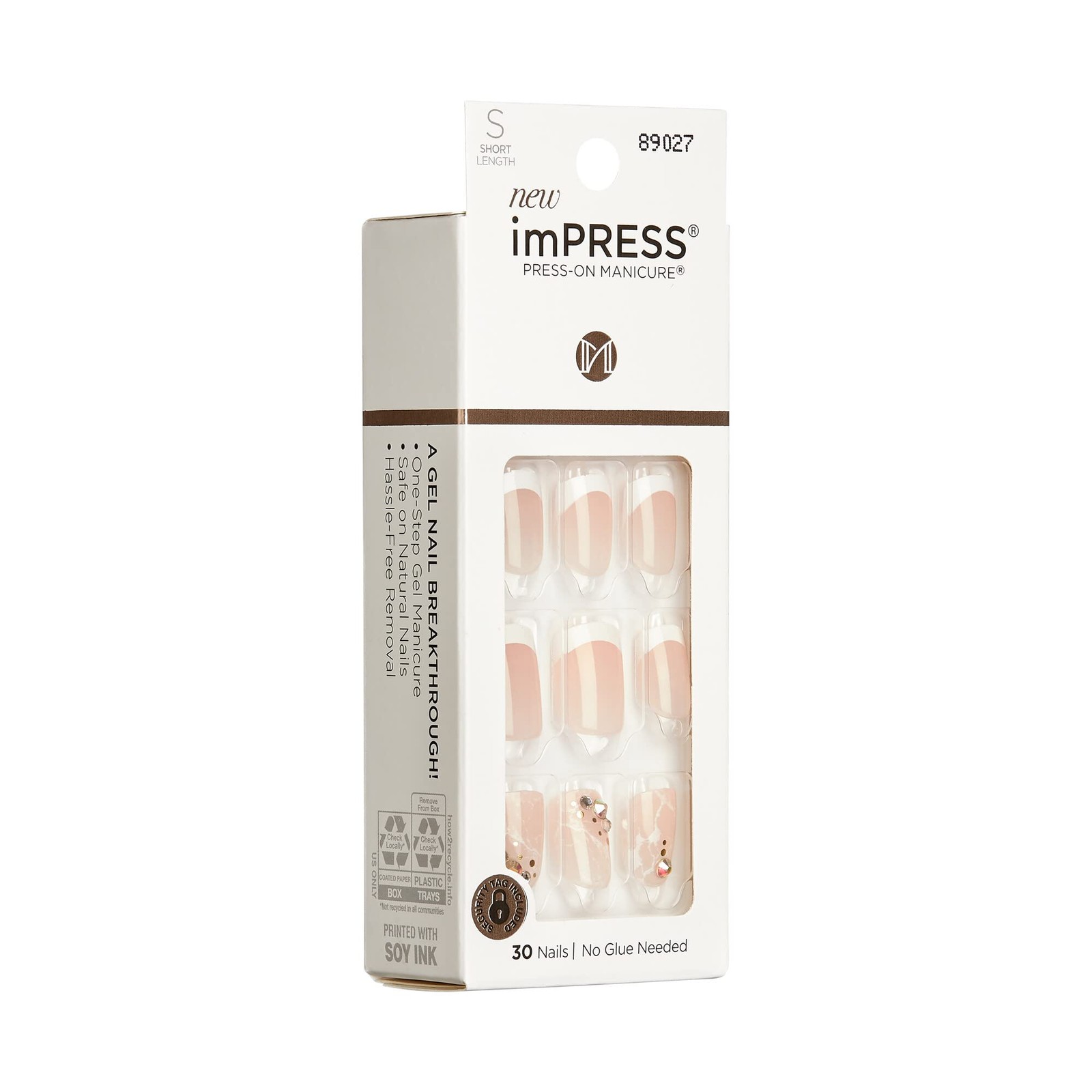 KISS ImPRESS Press-on Manicure 30 Nails Time Slip