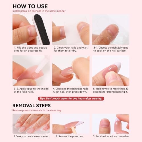 Dark Red Cat Eye Press on Nails Toenails Set, 30Pcs Short Almond Wine Burgundy