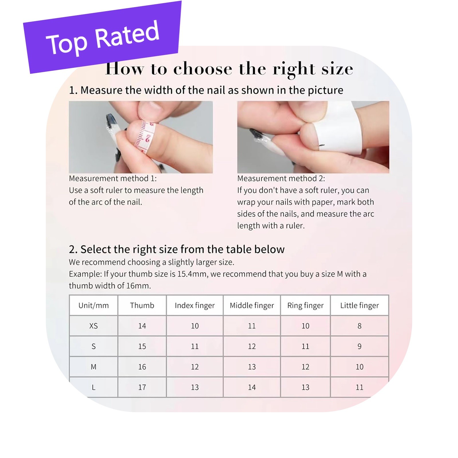 MABKJLF Luxury Almond Press On Nails S Style12