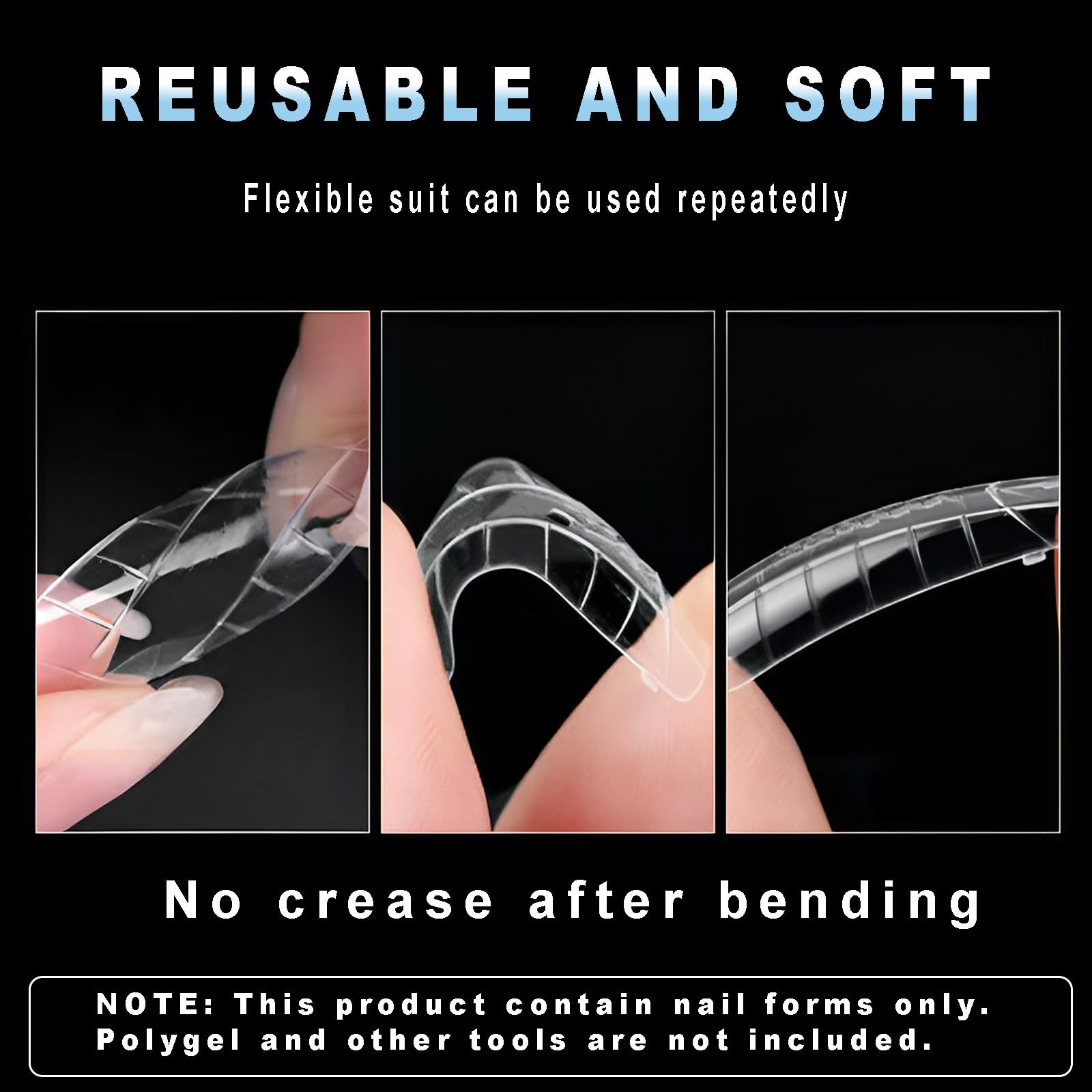 ASONRL Toe Dual Nail Forms for Poly & Builder Toenail Extension – 120Pcs Reus…