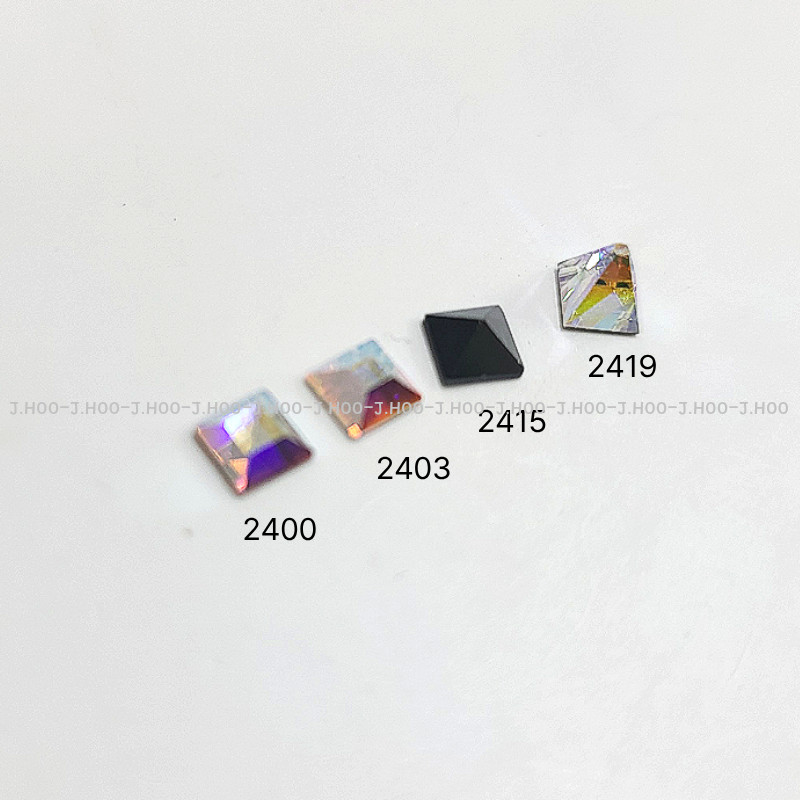 Swarovski 2400 Square Flat Back 6mm(10pcs)