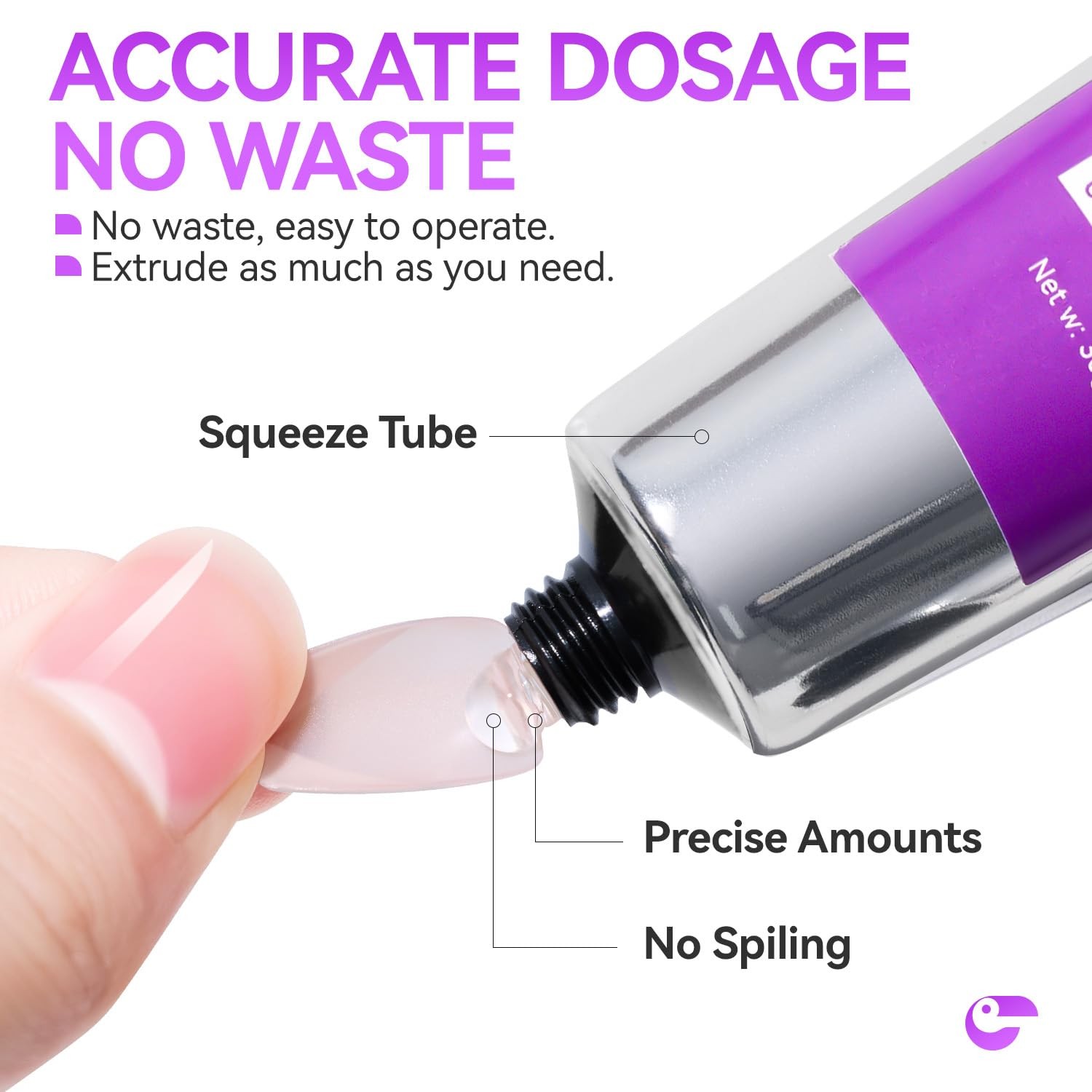Gelike EC Solid Nail Glue: Super Strong UV Nail Glue for Soft Tips & Press On…