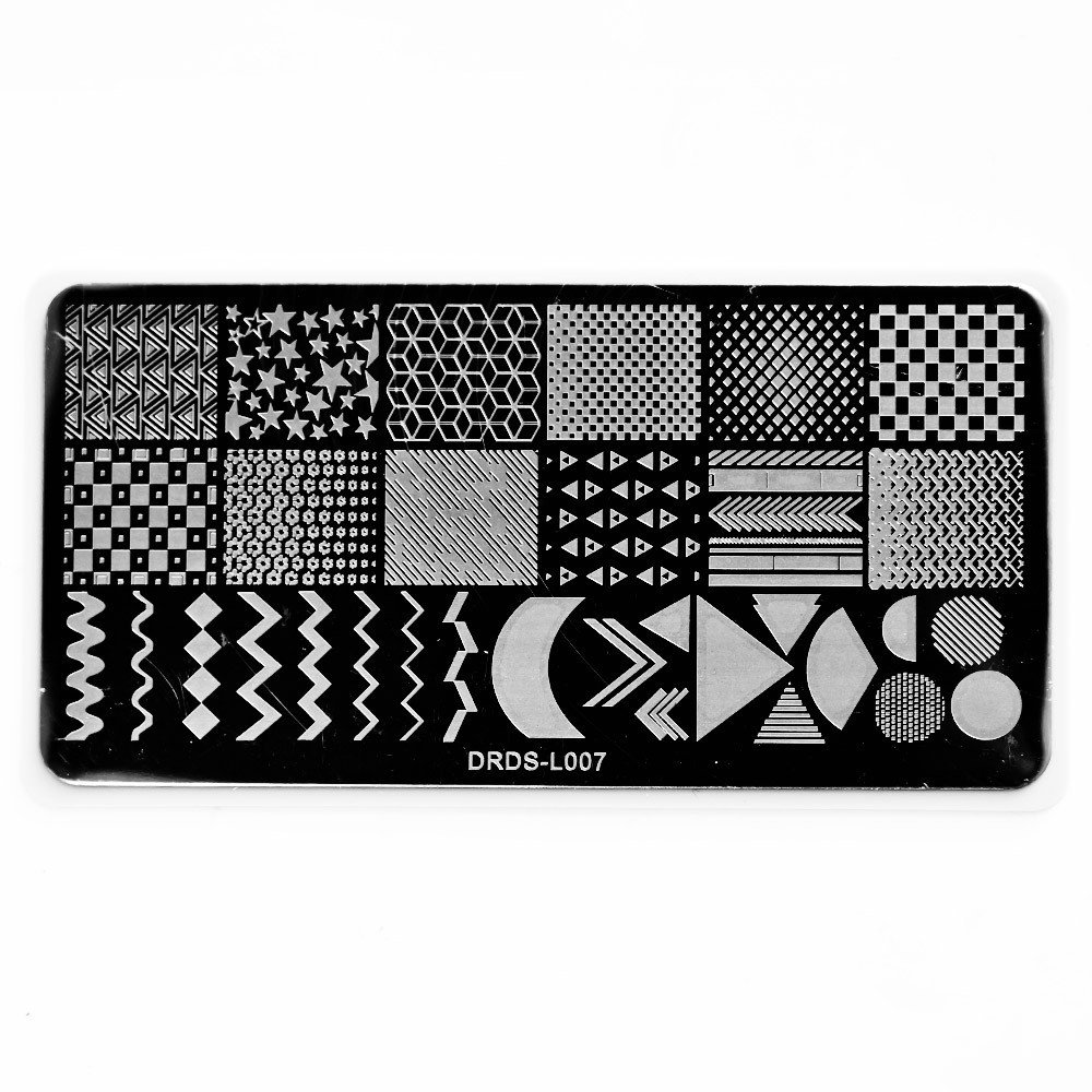 1Pc Nail Art Stamp Plate Geometric Line DIY Stamping Image Plate 6*12CM Nail Sta