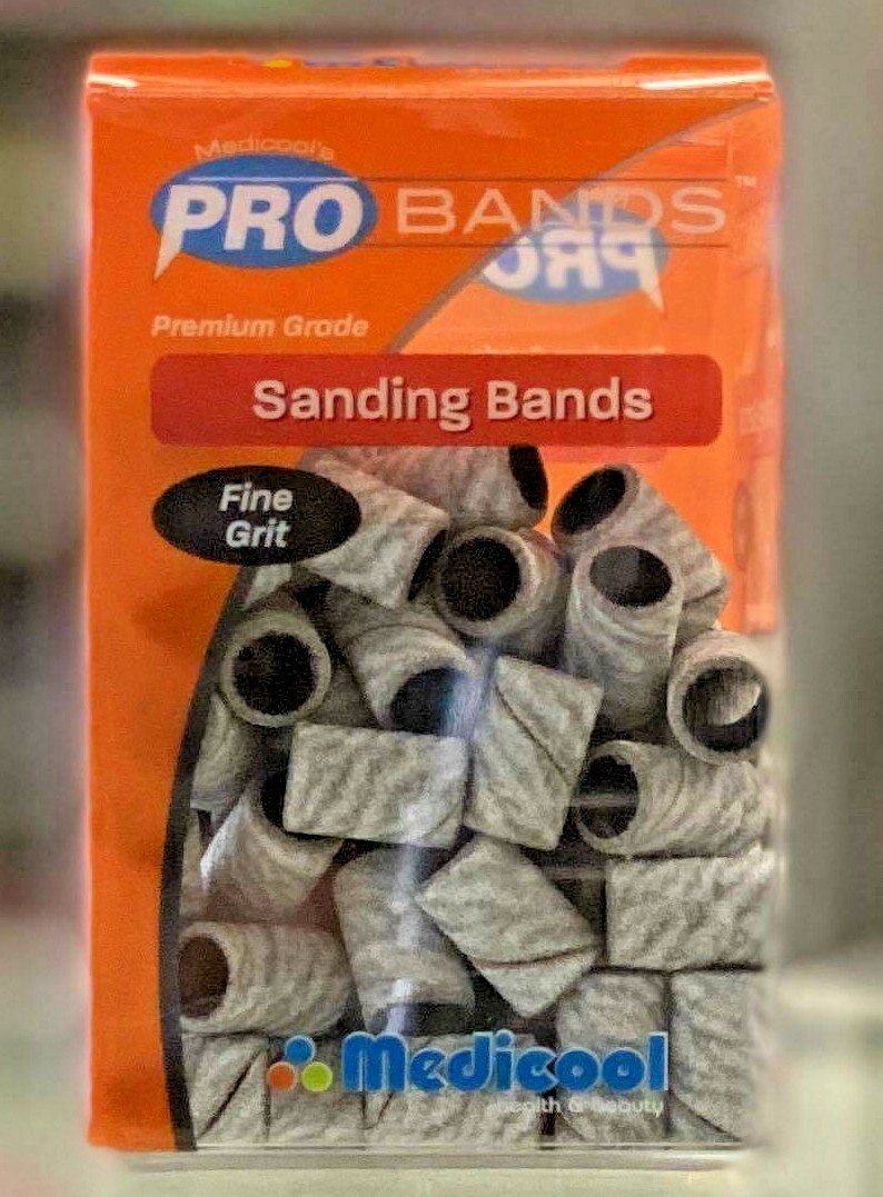 Medicool Pro Bands Acrylic Sanding Band White Fine/Medium/Coarse(Pick Your Grit)