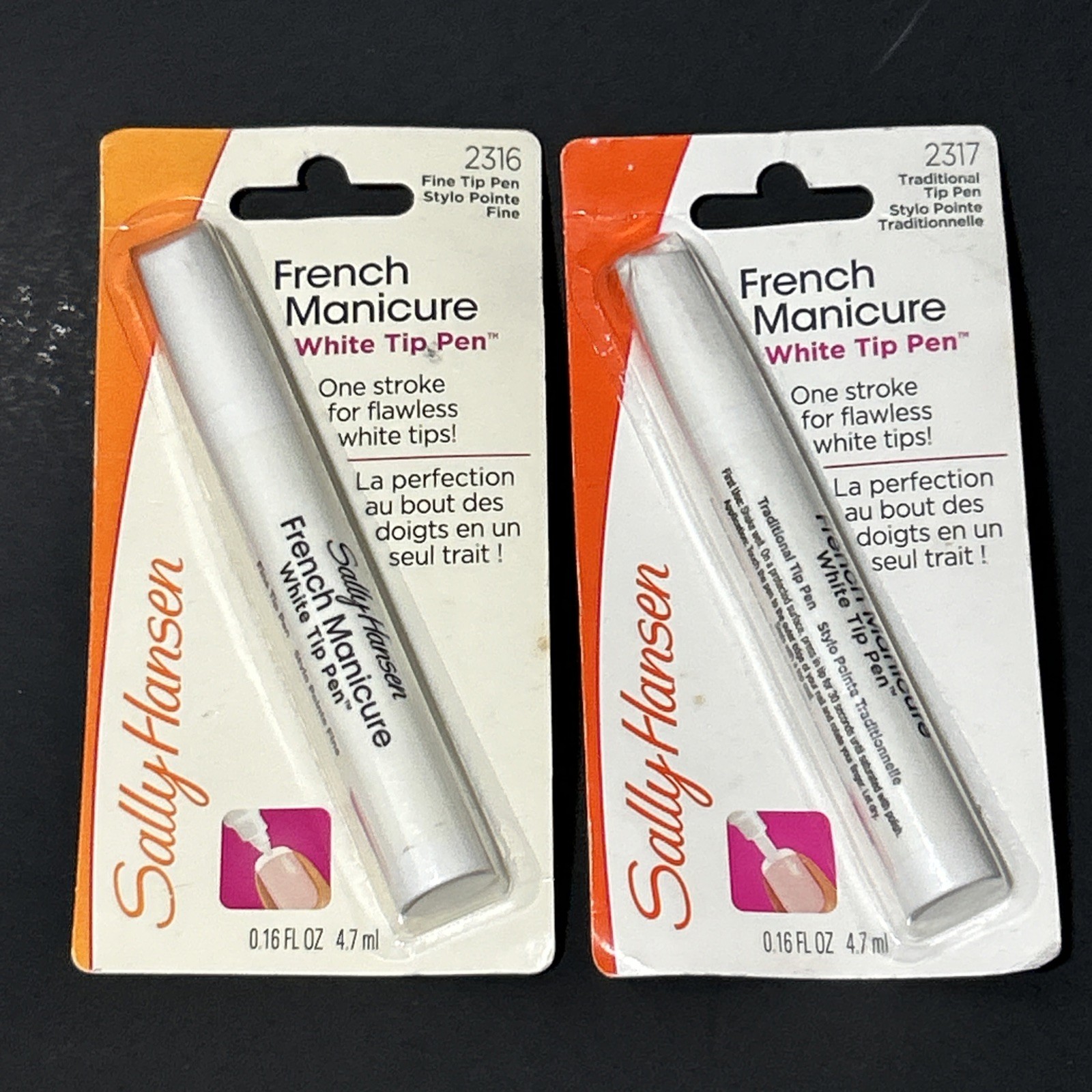 Sally Hansen French Manicure White Pen Choose Traditional or Fine Tip New