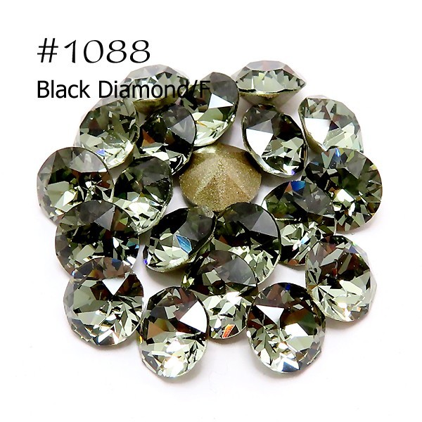 Swarovski Crystal 1088 -Black Diamond F