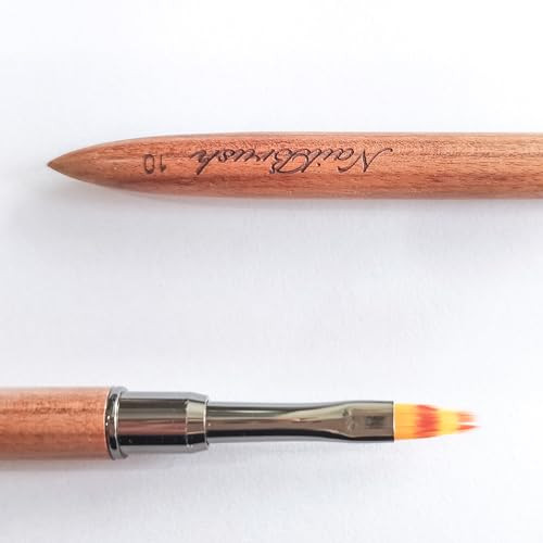 1pc Ombre Nail Brush Sandalwood Acrylic Nail Art Brushes Nail Painting Brush
