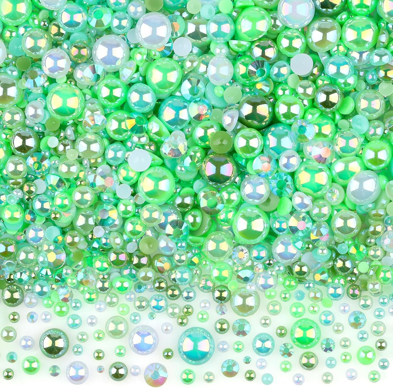3900+ Pcs Rhinestones and Pearls Kit, 2-10Mm Flatback Gems for Nail Art, Tumbler