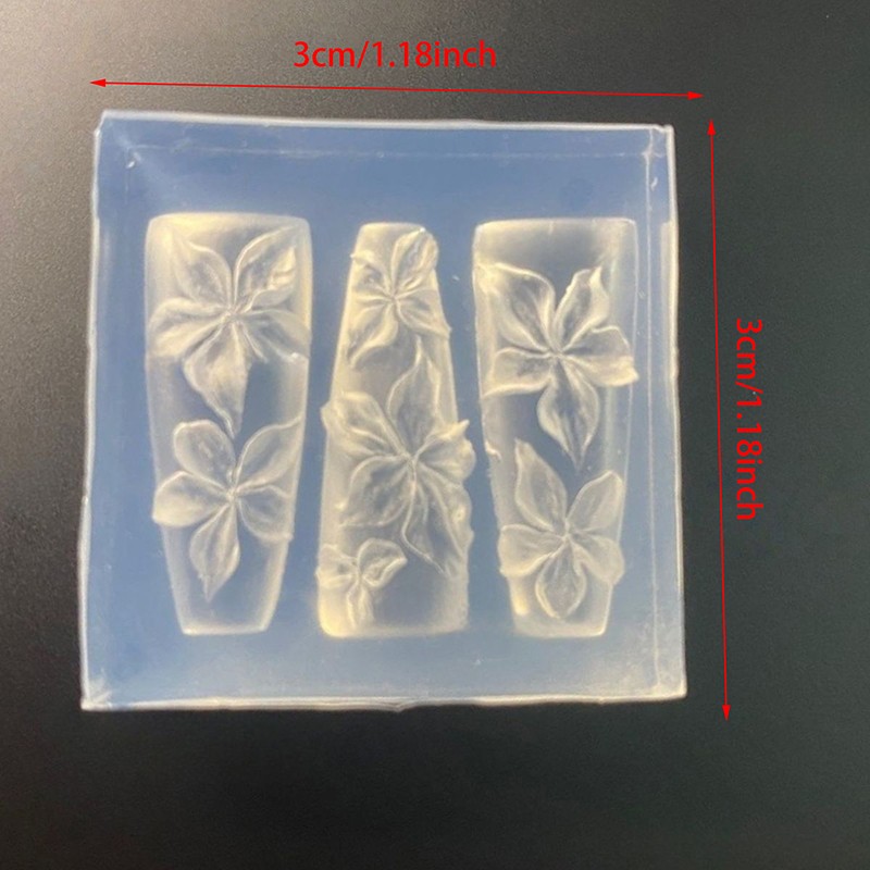Lily Flower Nail Design Nail Art Silicone Molds Nail Supplies Nail Accessories