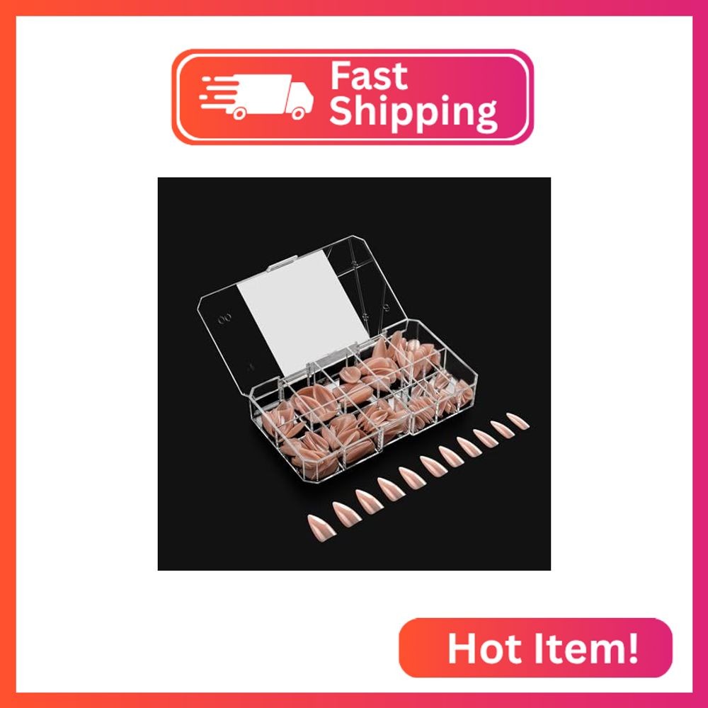 Apres Neutrals Gel-X Lila Box Of Nail Tips, 11 Sizes 00-9, Soft Gel Nail Tip Box