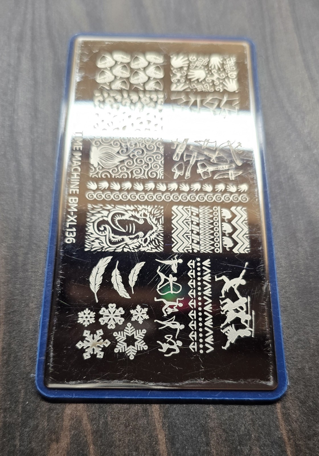 HTF Maniology Bundle Monster Time Machine BM-XL136 Tribal Africa Nail Stamp Plat