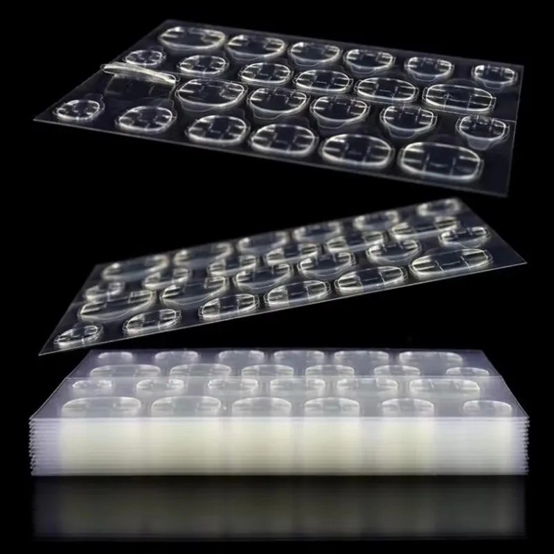 Double Sided Nail Adhesive Tabs Clear Glue Stickers for Press On Nails Reusable