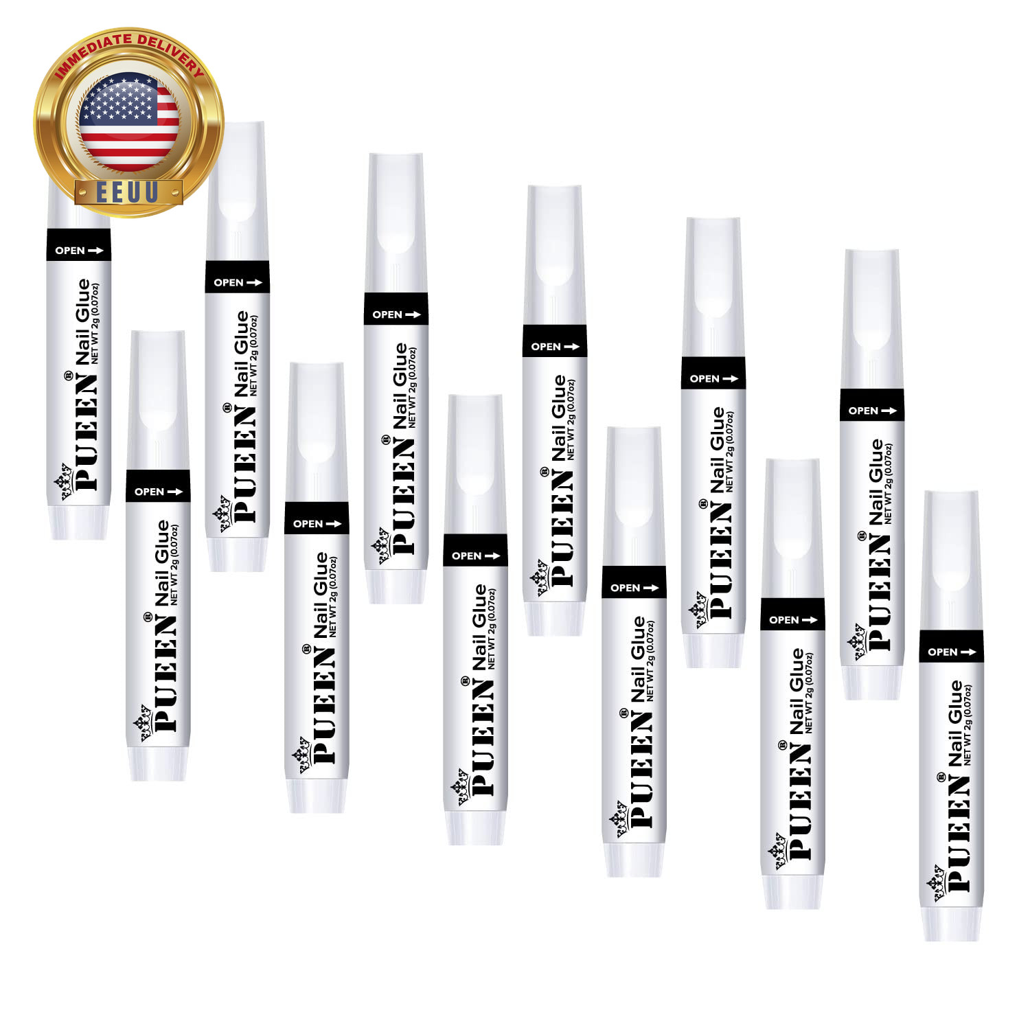 Nail Glue for Acrylic Nails and Nail Decorations, Long Lasting Professional Supe