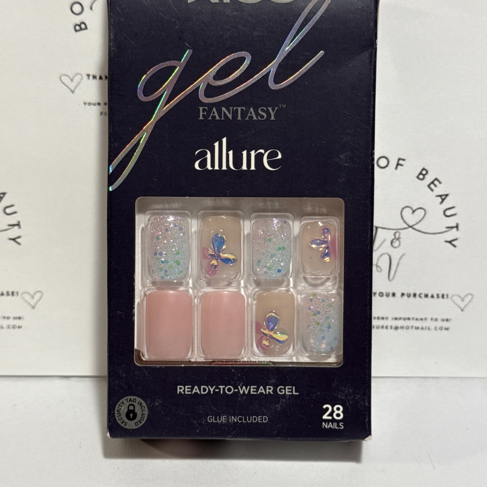Kiss Gel Fantasy Nails Allure Sculpted 28 FA01 88733