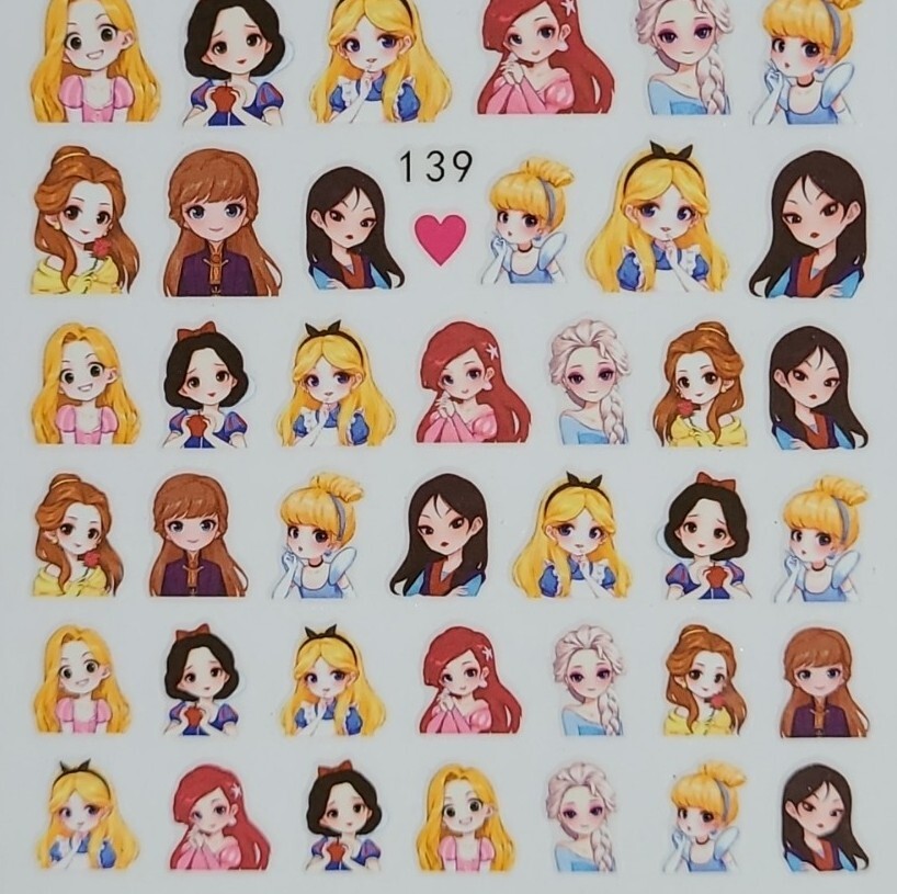 Disney Princess Nail Stickers