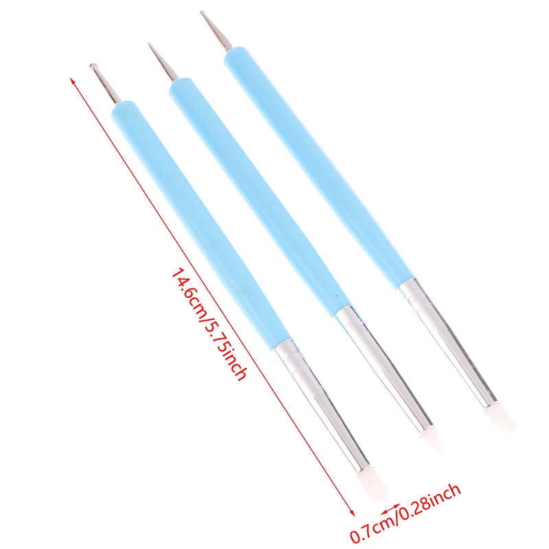 5Pcs Double-Ended Dotting Set Art Embossing Ceramic Modeling Tools Pottery