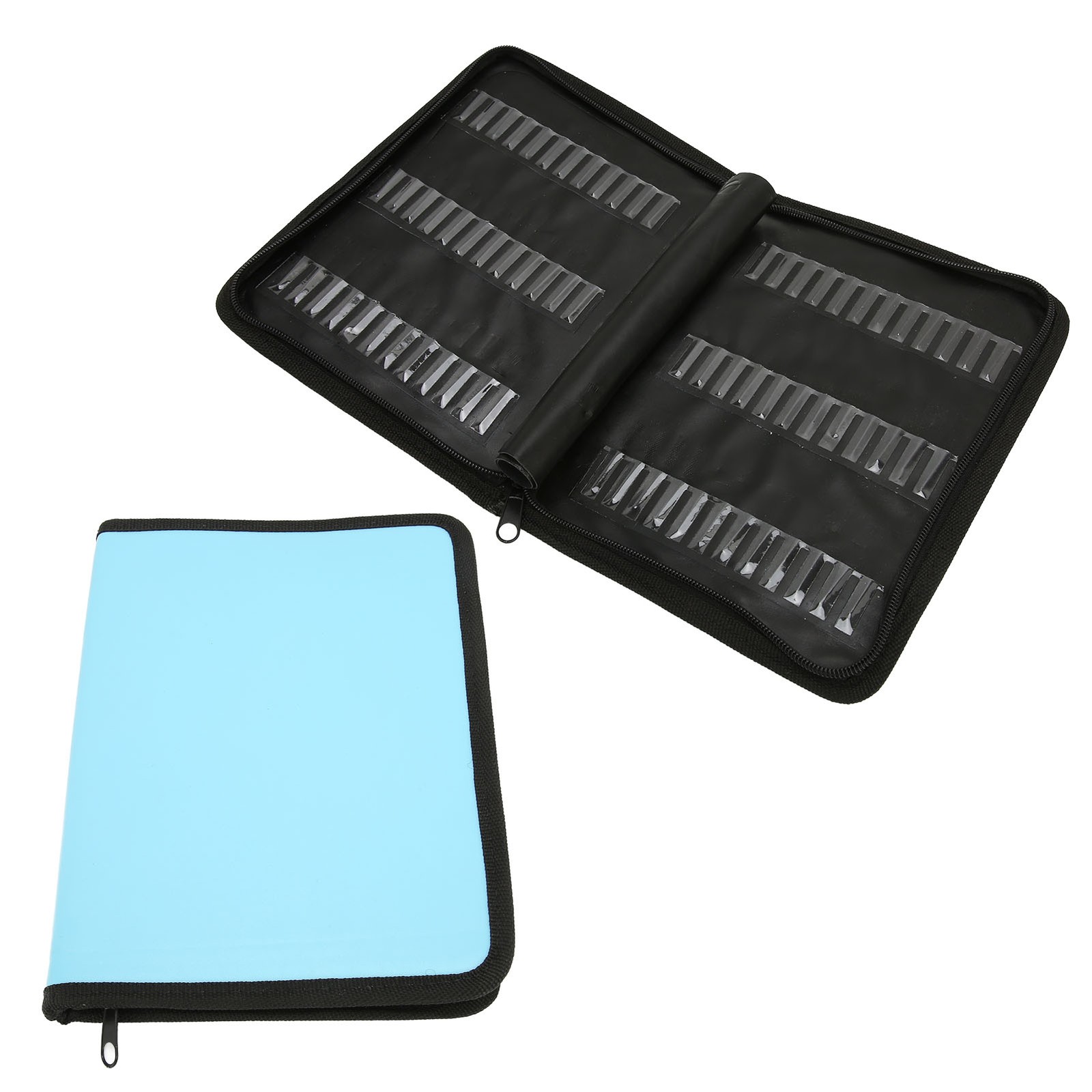 Nail Drill Bits Storage Bag Large Capacity Dustproof Portable Nail Drill Bits