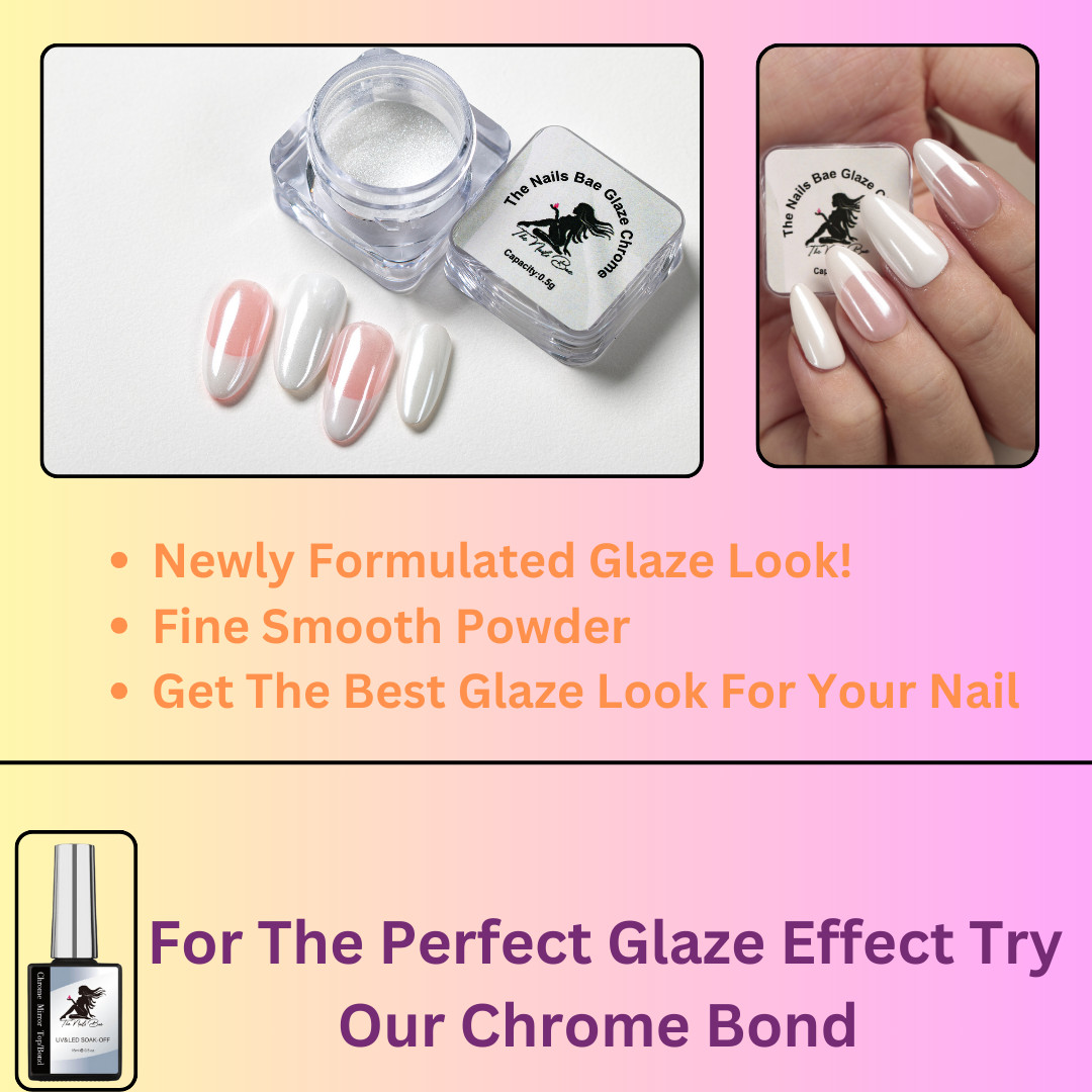 Glaze Chrome Powder, White Pearl Chrome, Chrome Powder, White Pearl Chrome