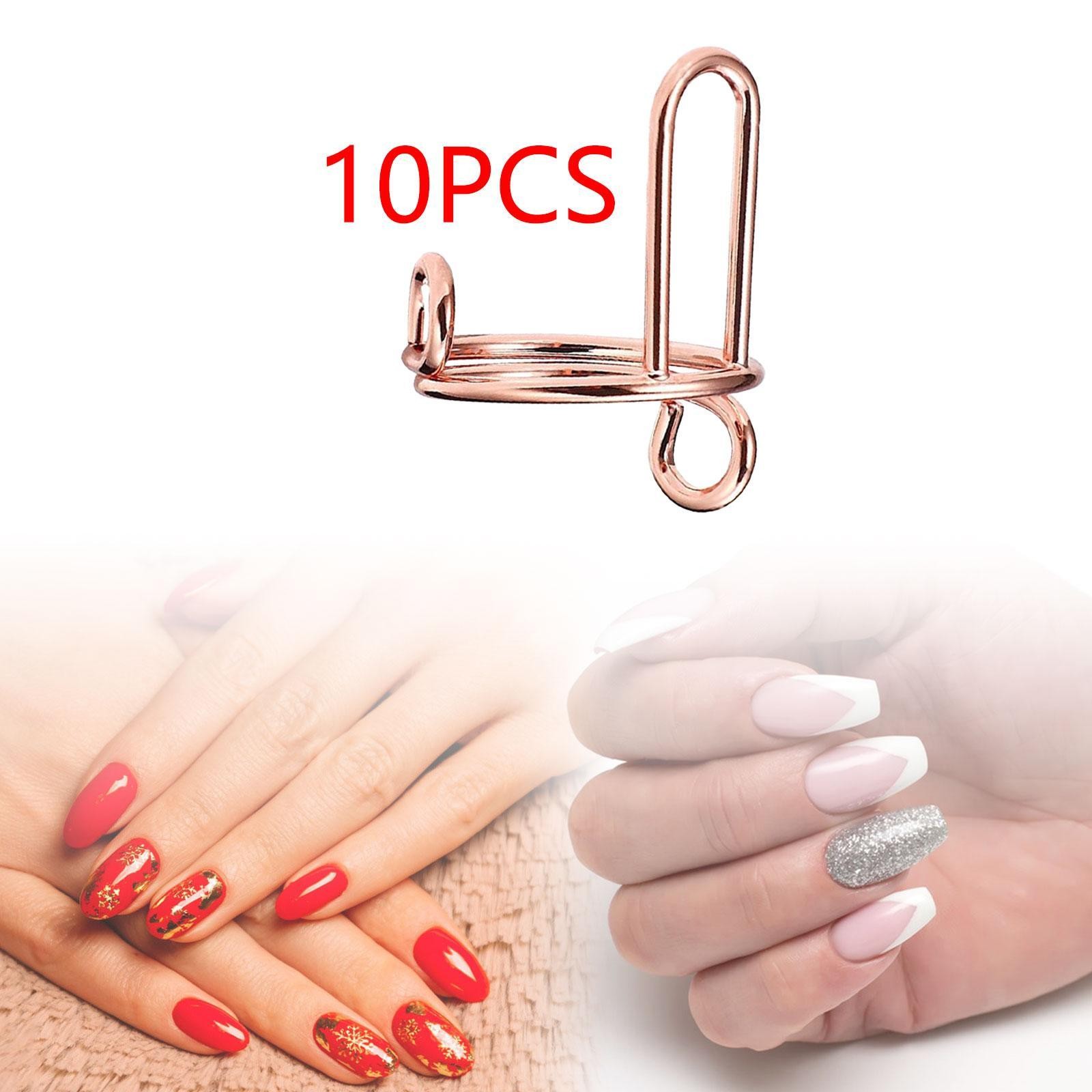 10x Fingernail Rings Nail Rings for Acrylic Nails Halal Nail Rings Set