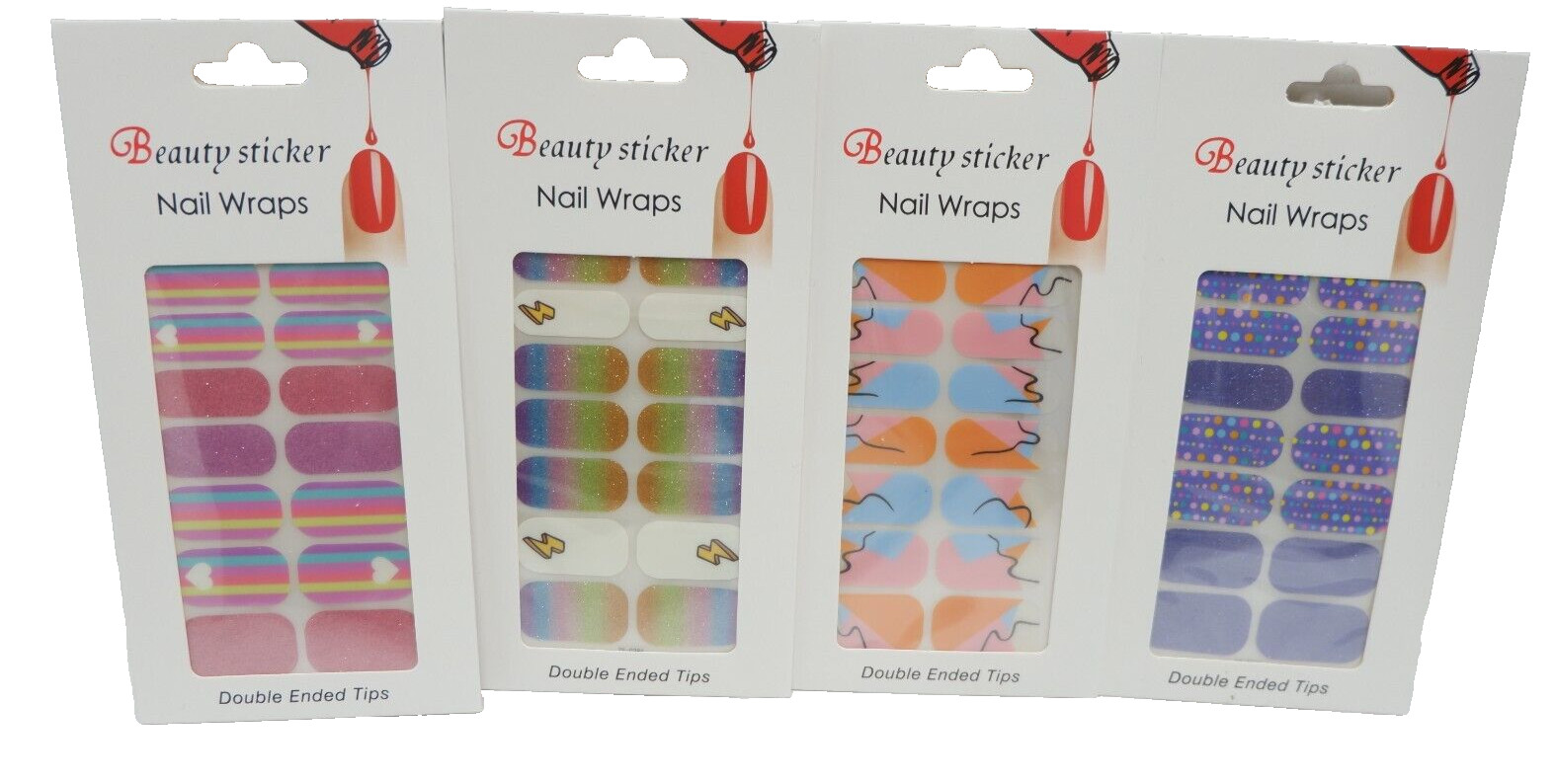 Full size Nail Wraps Stickers Polish Manicure Art Self Stick Decor Strips