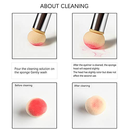 3Pcs Acrylic Nail Brush Set UV Gel Nail Ombre Brush Double-Head Sponge Pen