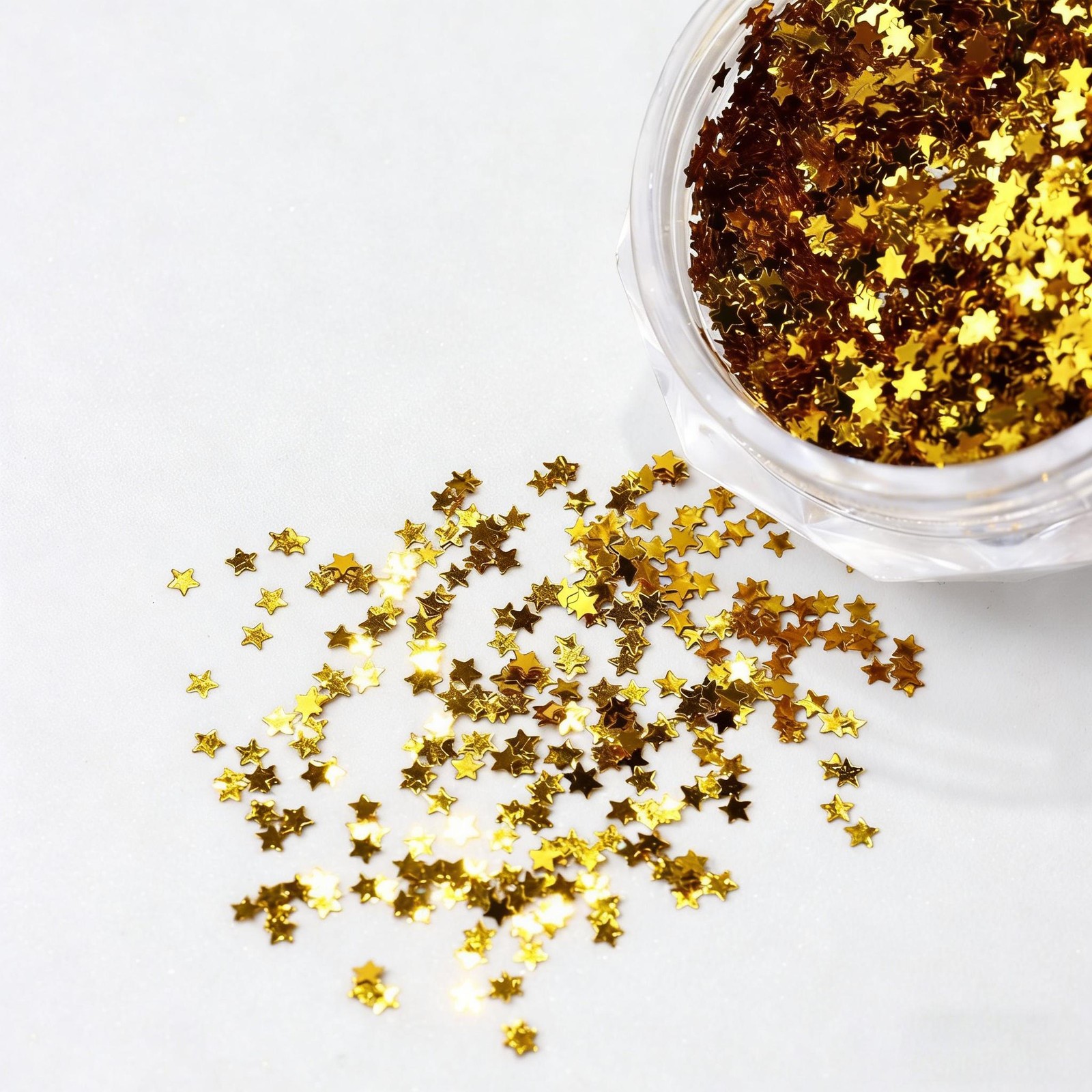 3-Color Five-Point Star Sequins, Chunky Glitter Set for Trendy Nail Decor Crafts