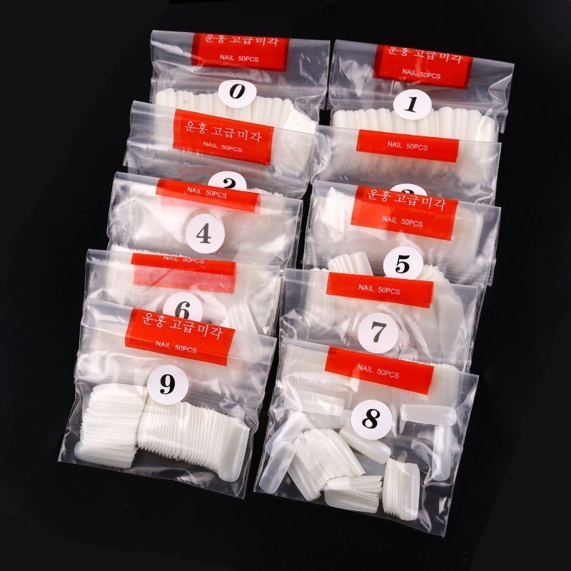 500Pcs False Nail Tips Acrylic Nails Almond Ballerina For DIY Nail Art Salon