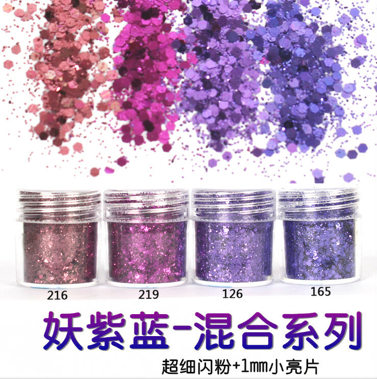 Nail Glitter Powder Dust For Decoration Body Art Craft Mix set 3D Sequins