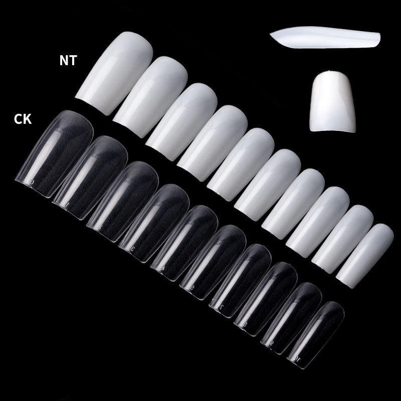 500Pcs False Nail Tips Acrylic Nails Almond Ballerina For DIY Nail Art Salon
