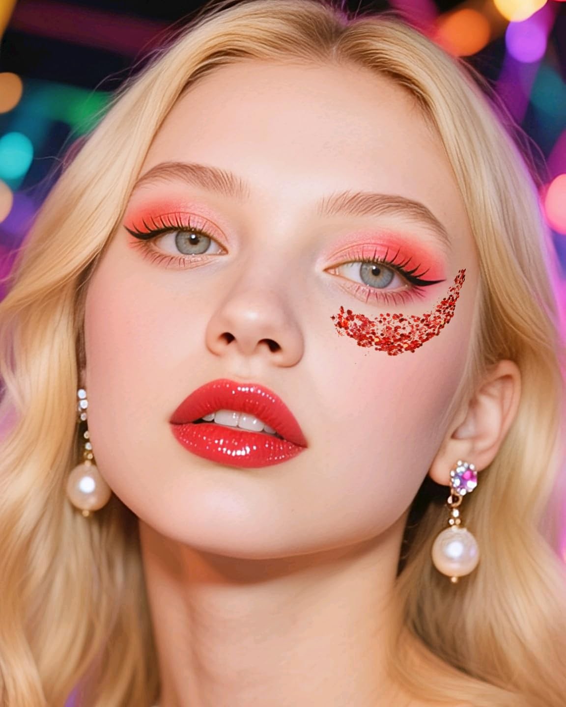 Face Body Glitter Gel Festival Makeup Hair Glitter for Women Girls Rave Hallo…