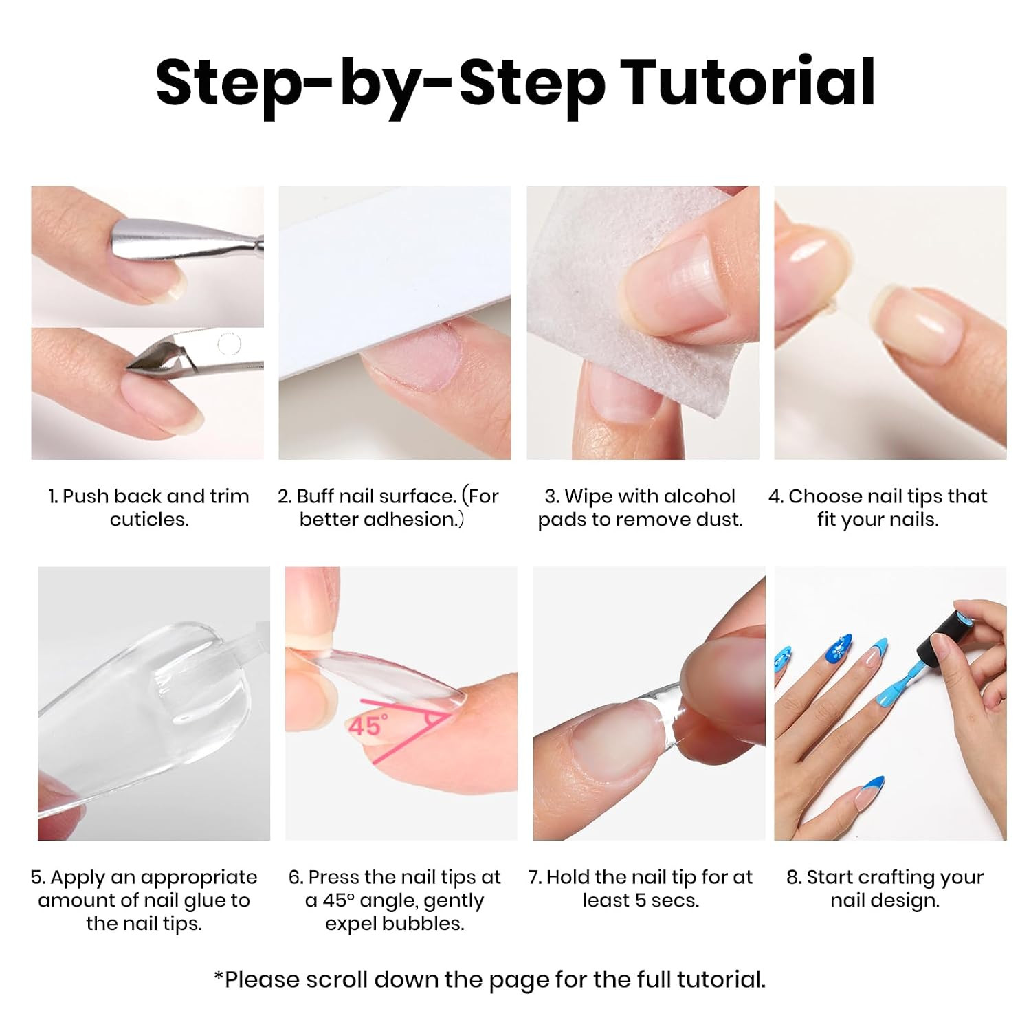 Beetles Press on Nail Glue Quick-Drying 10Ml Super Strong Nail Glue, Brush on Gl