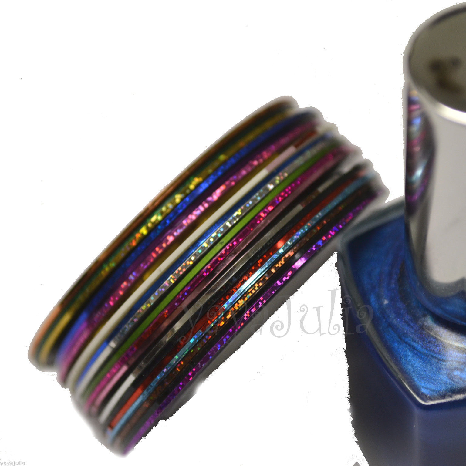 20 Colors Foil Nail Art Stickers Tapes Shiny Laser Decal Self Adhesive AMustHave