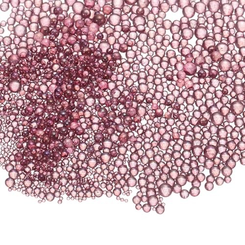 Iridescent Glass Tiny Bubble Beads, 0.4-3mm 20g No Hole φ0.4-3mm Korean Purple