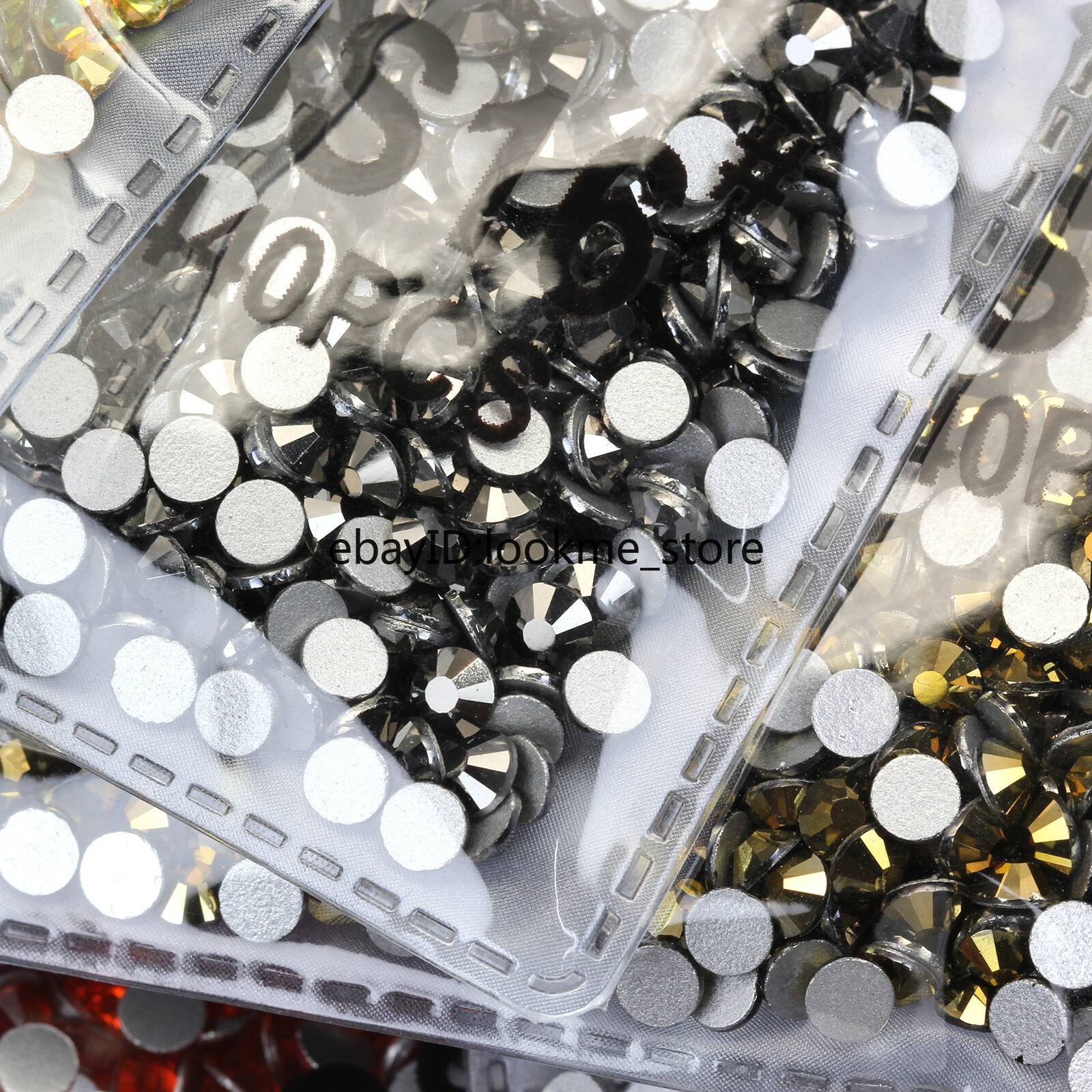1440pcs 4mm (ss16) Crystal Glass Rhinestones Flatback Gems Nail Art Crafts Decor