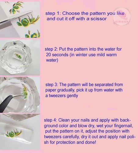 Nail Art Water Transfer Sticker Palm Tree Beach Summer Girl Party Coconut Decals