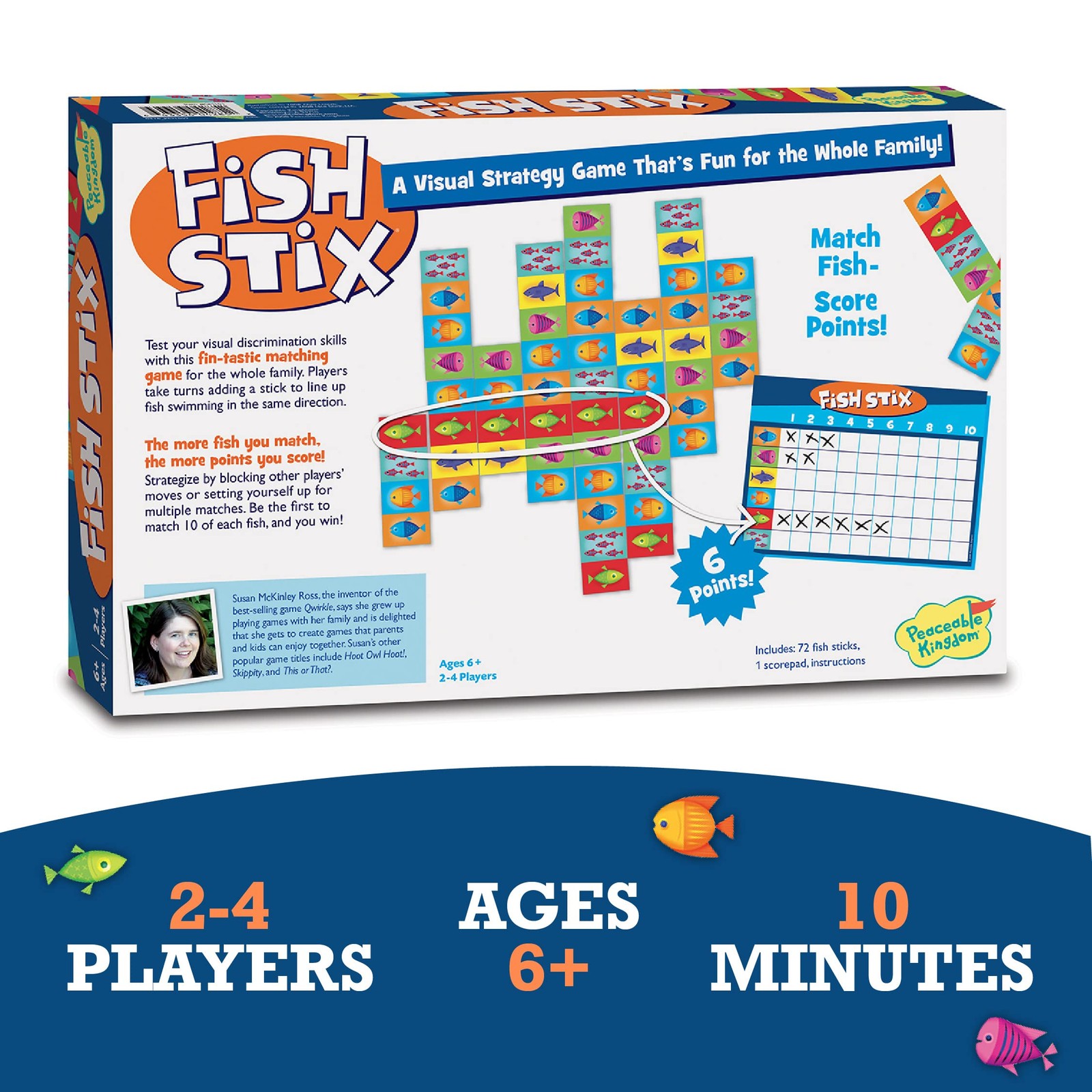 Peaceable Kingdom Award Winning Fish Stix The Kids’ 154 cubic inches, Multi