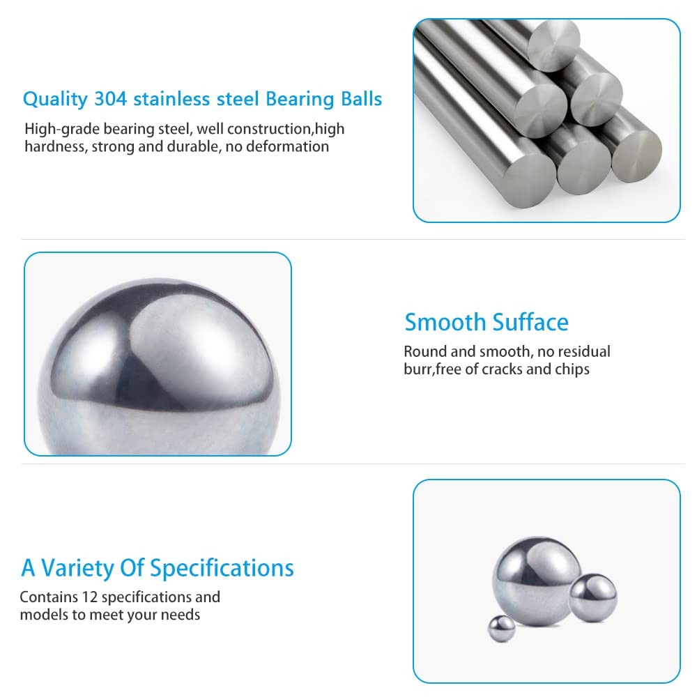 Breezliy 200 pcs Paint Mixing Balls Stainless Steel Mixing Agitator Balls for…