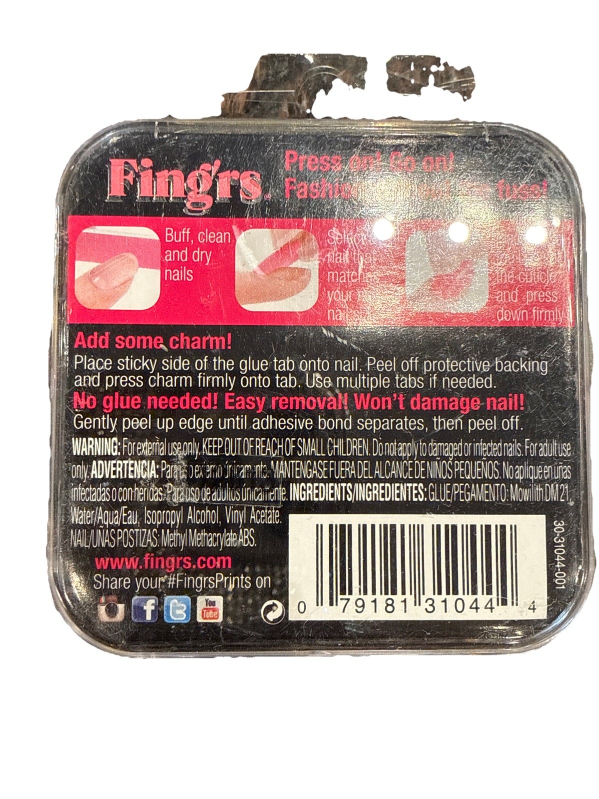 fing’rs press on nails – Rock Rebel With Charms